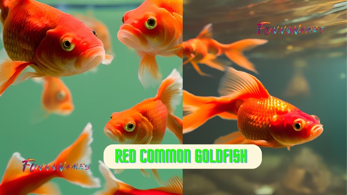 Funny Red Common Goldfish